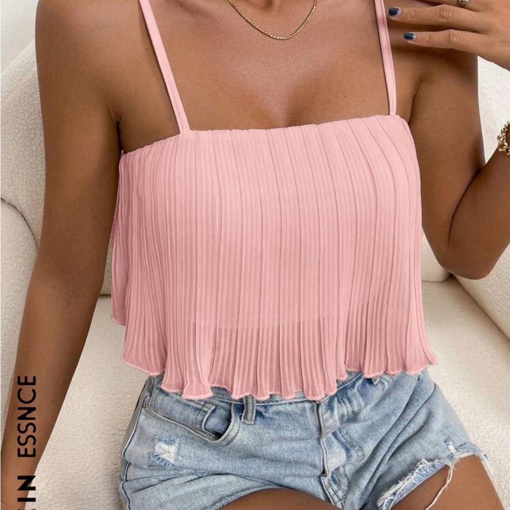 Crop Flowy Tank